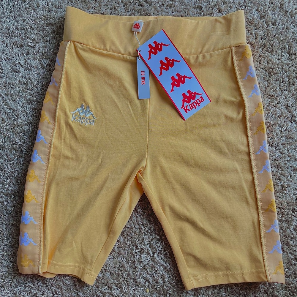 222 BANDA UTUADO yellow lt - yellow lt- Bright white Bike Shorts